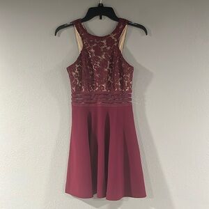 Speechless Dress. Burgundy. Size XXS. New with tags